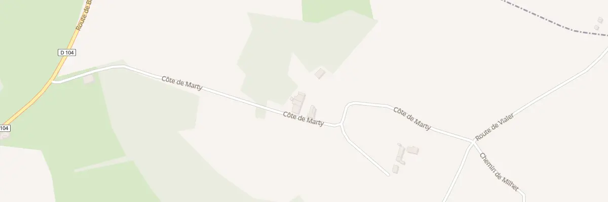 Plan du 5 Côte de Marty à Lalongue