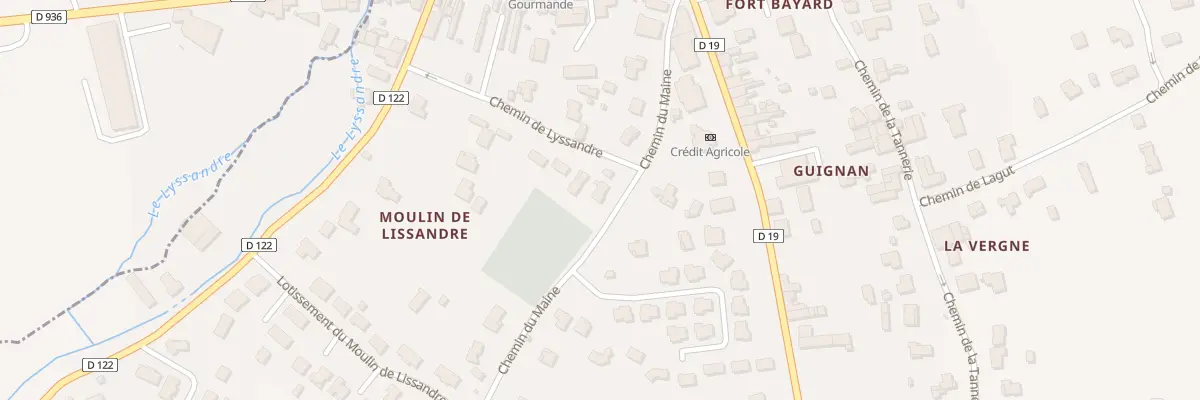 Plan du 261 Moulin de Lissandre à Branne