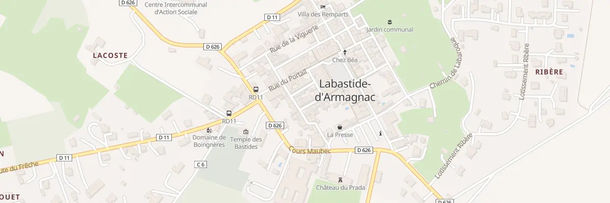 Plan du 5022 Rue Saint-Jean à Labastide-d’Armagnac