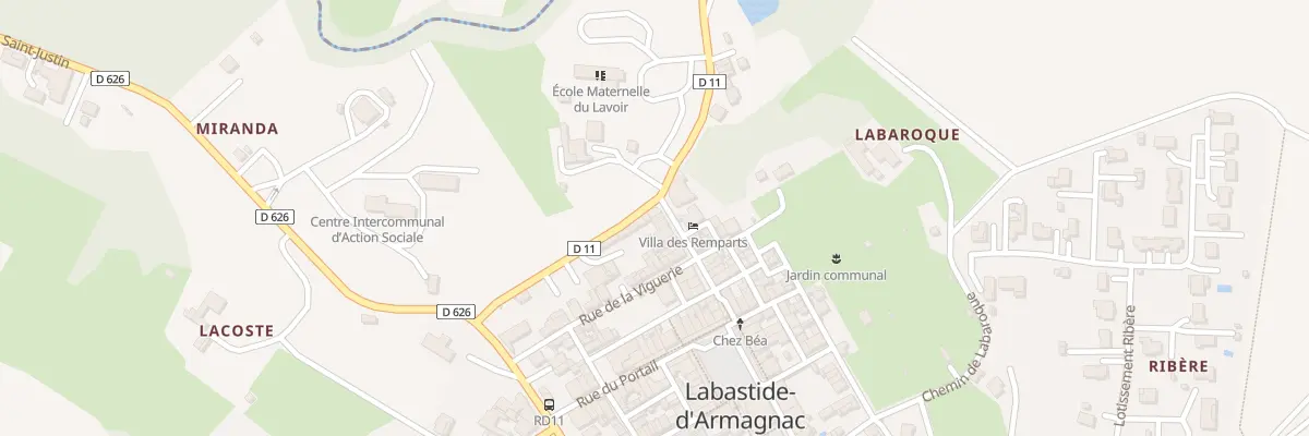 Plan du 5103 Rue de la Chaussée à Labastide-d’Armagnac