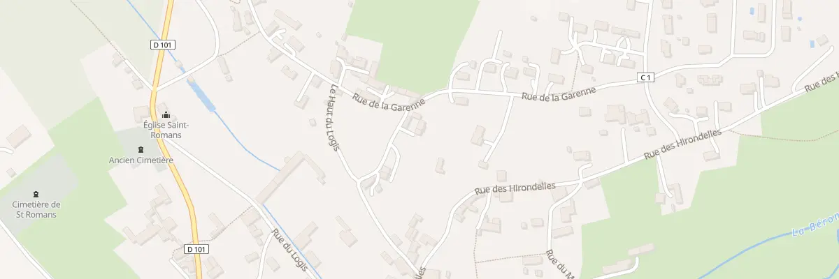 Plan du 8 Rue du Merlet à Saint-Romans-lès-Melle