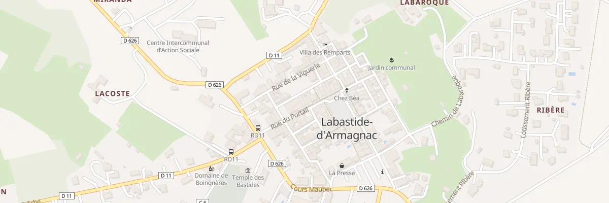 Plan du 5076 Rue du Portail à Labastide-d’Armagnac