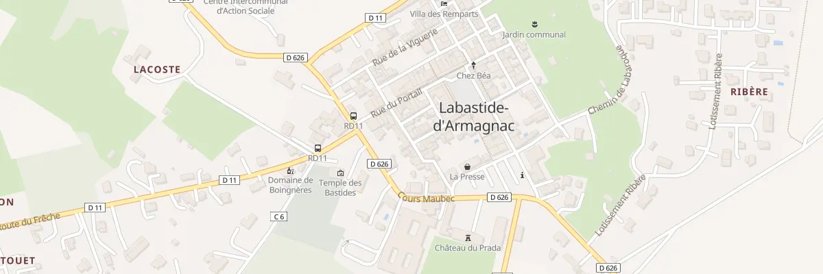 Plan du 5025 Rue Saint-Jean à Labastide-d’Armagnac