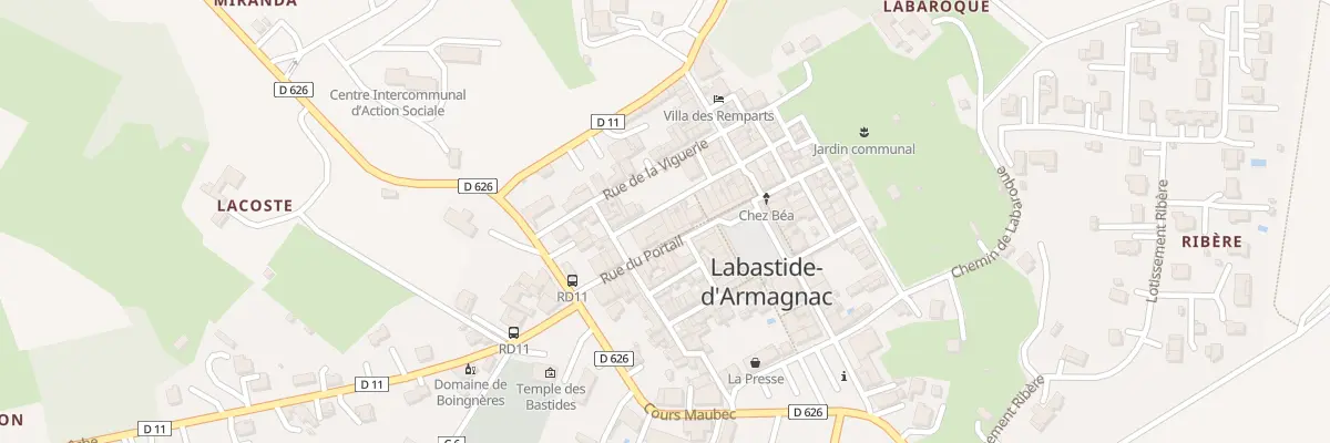 Plan du 5075 Rue du Portail à Labastide-d’Armagnac