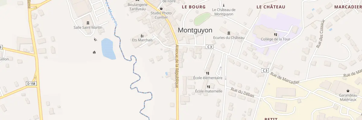 Plan du 31 Av de la République à Montguyon