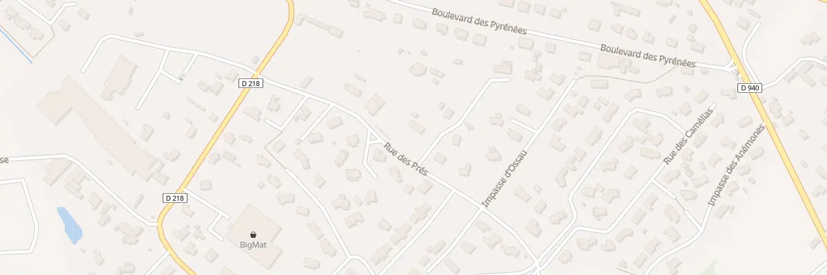 Plan du 9 Rue des Prés à Soumoulou