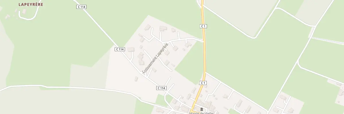 Plan du 268 Lot Lapeyrère à Vielle-Soubiran