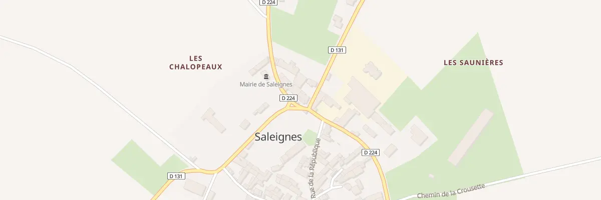 Plan du 2 Rue de la Mairie à Saleignes