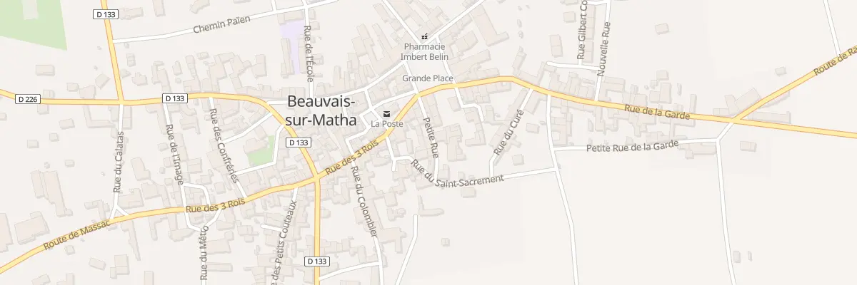 Plan du 6 Petite Rue à Beauvais-sur-Matha