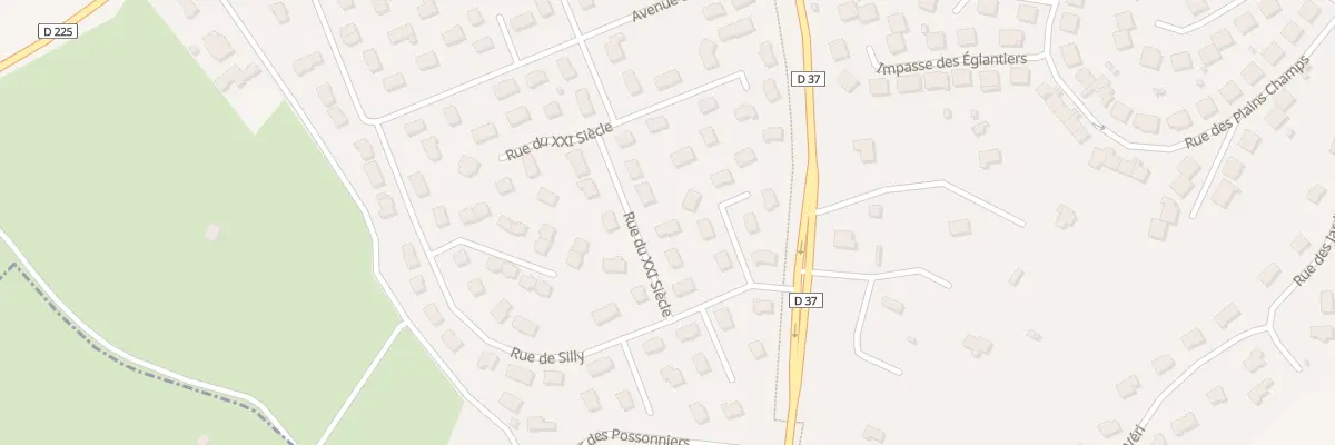 Plan du 5 Rue du 21 Eme Siecle à Troarn