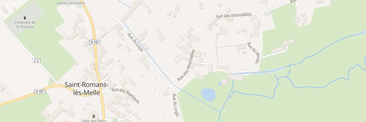 Plan du 1 Rue des Hirondelles à Saint-Romans-lès-Melle