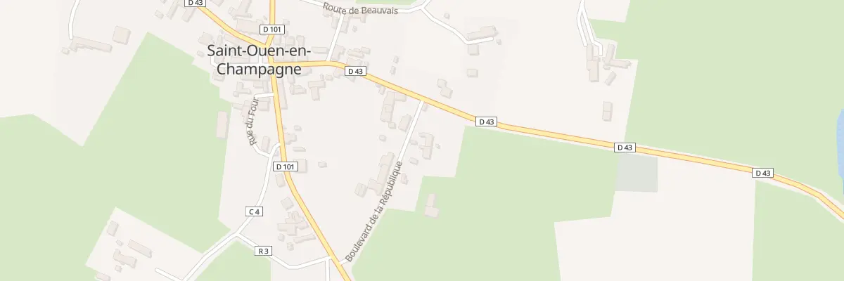Plan du 4 Bd de la République à Saint-Ouen-en-Champagne