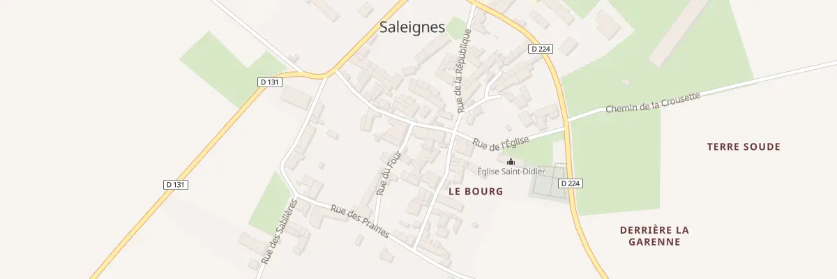 Plan du 1 Rue du Four à Saleignes