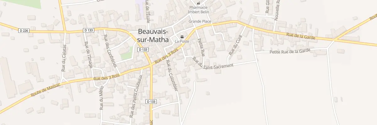 Plan du 8 Rue du Saint Sacrement à Beauvais-sur-Matha