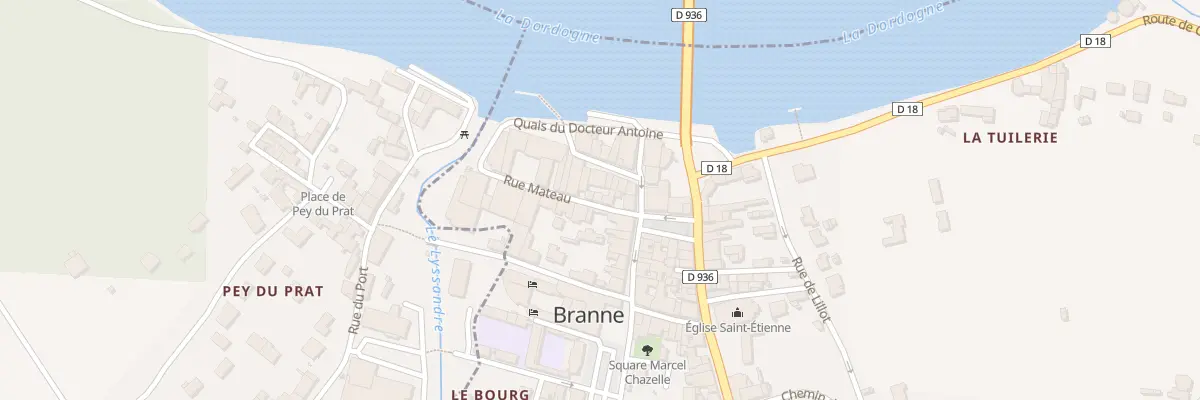 Plan du 7 Rue Mateau à Branne