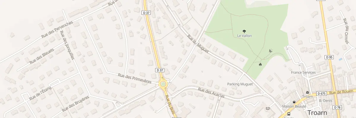 Plan du 3 Rue du Chanoine Longuet à Troarn