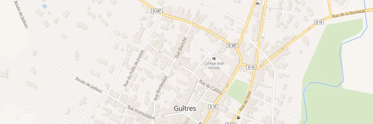 Plan du 10 Rue Antoine Jay à Guîtres
