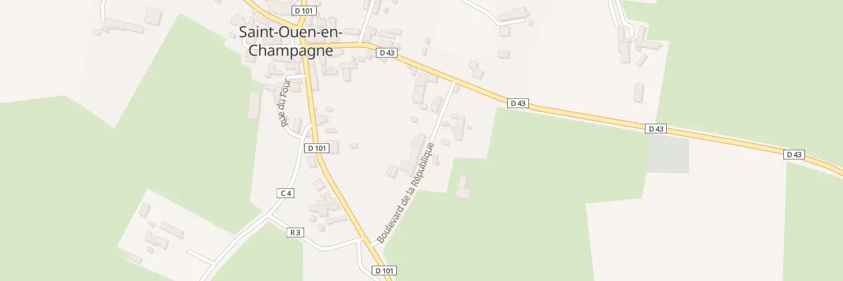 Plan du 11 Bd de la République à Saint-Ouen-en-Champagne