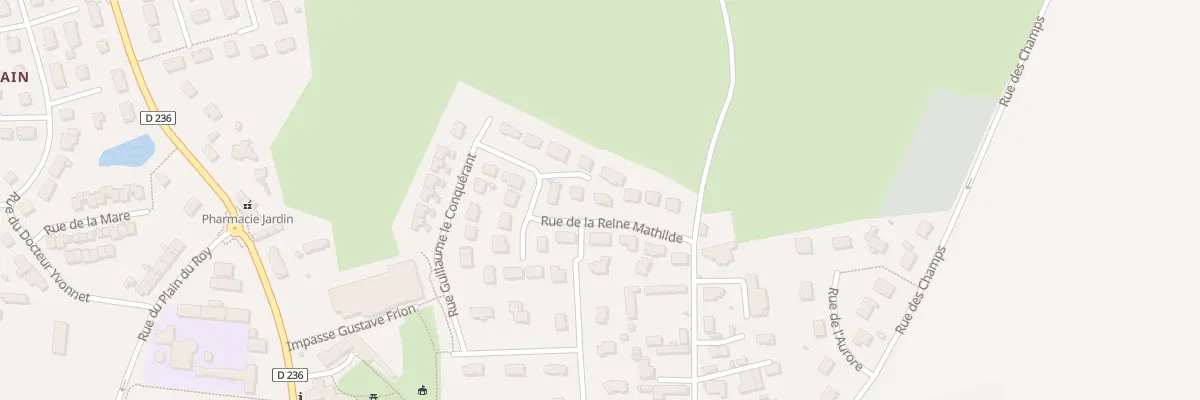 Plan du 10 Rue de la Reine Mathilde à Bavent