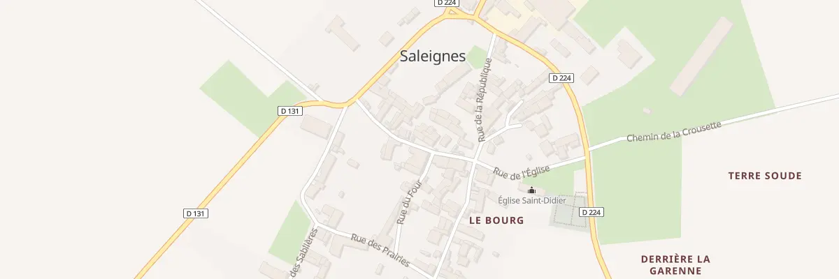 Plan du 7 Rue de l’Eglise à Saleignes