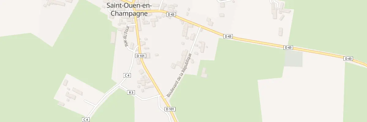 Plan du 13 Bd de la République à Saint-Ouen-en-Champagne
