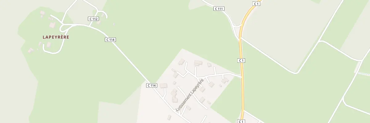 Plan du 315 Lot Lapeyrère à Vielle-Soubiran
