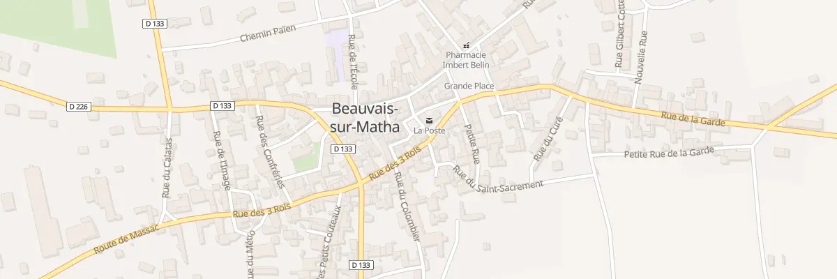 Plan du 10 Pl des Anciennes Halles à Beauvais-sur-Matha