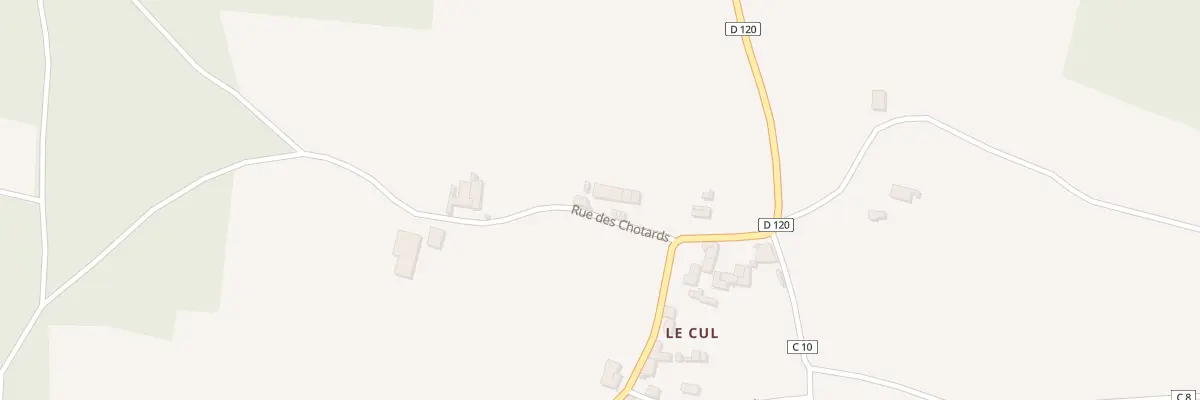 Plan du 2 Rue des Chotards le Cul à Paizay-le-Chapt