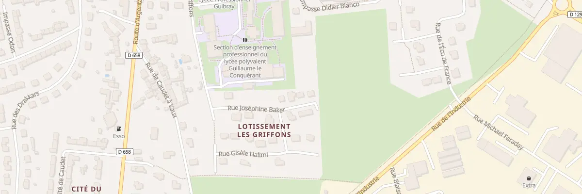 Plan du 12 Rue Joséphine Baker à Falaise