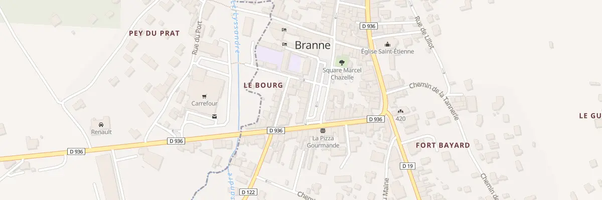 Plan du 8 Rue Anciens Combattants Afn à Branne