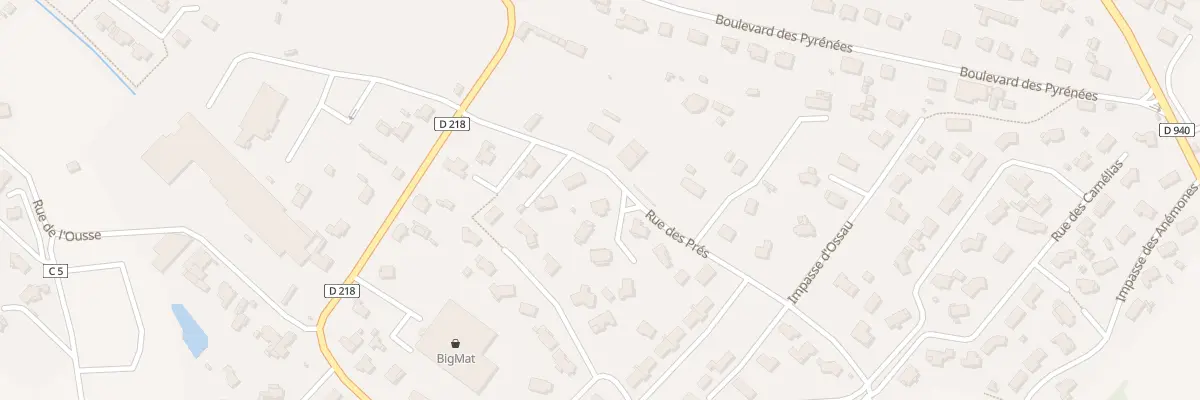 Plan du 8 Rue des Prés à Soumoulou