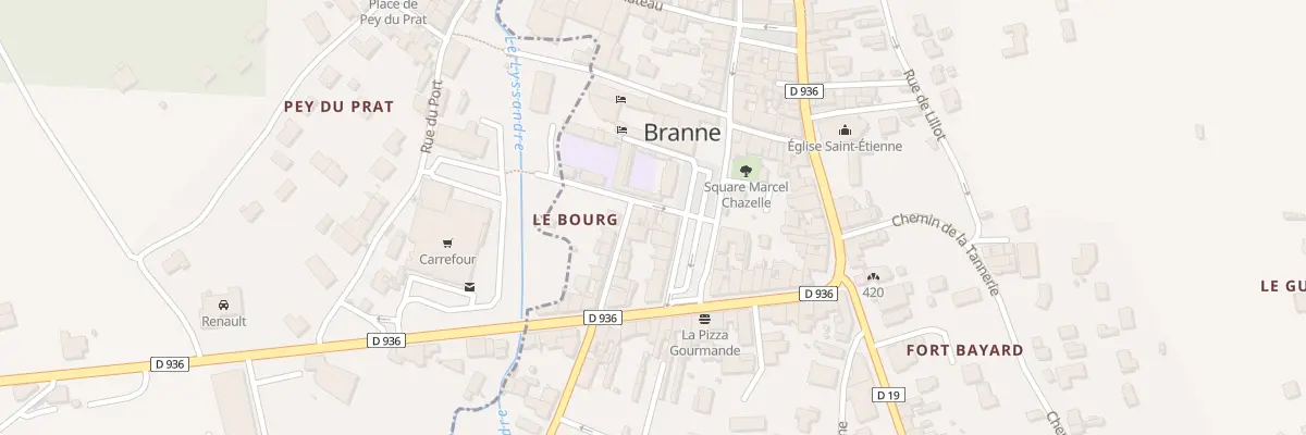 Plan du 13B Rue Dubois à Branne