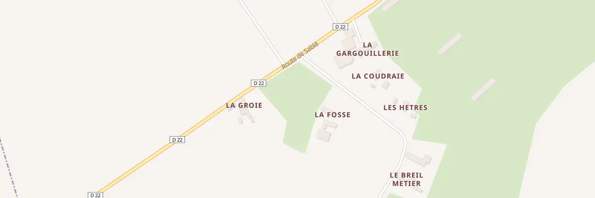 Plan du 5211 La Fosse à Chantenay-Villedieu