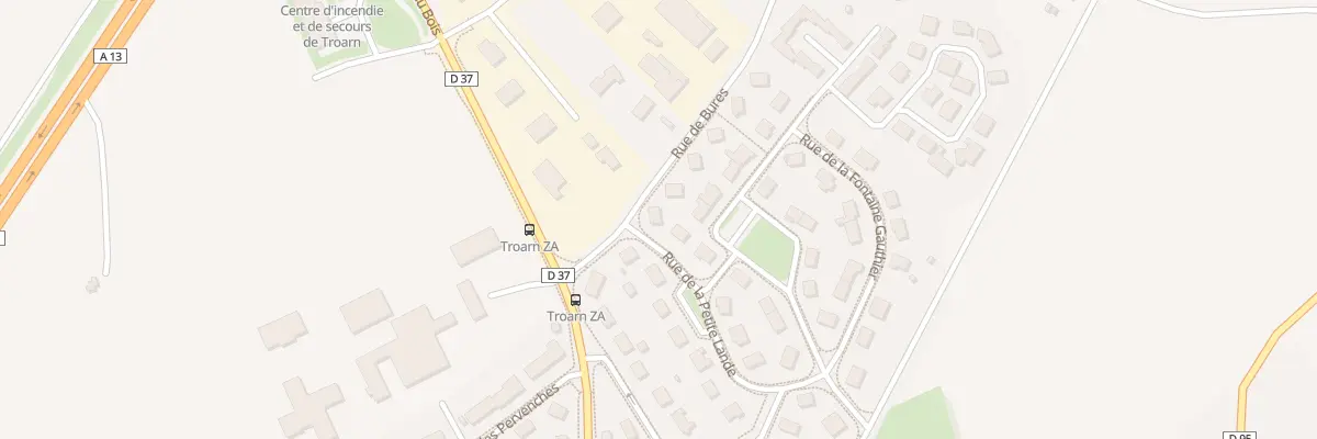 Plan du 14 Rue de la Petite Lande à Troarn