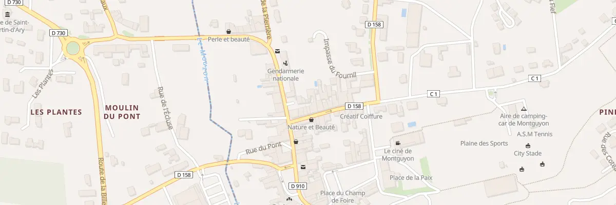 Plan du 5 Rue de Vassiac à Montguyon