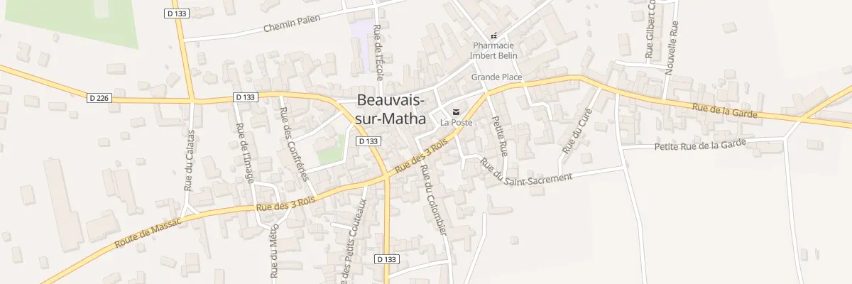 Plan du 8 Rue des Trois Rois à Beauvais-sur-Matha