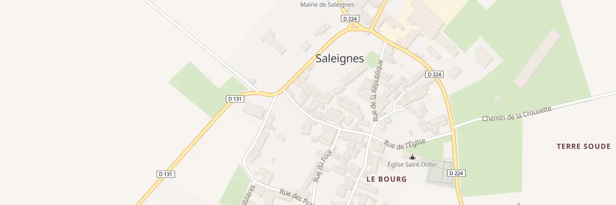 Plan du 1 Rue de l’Eglise à Saleignes