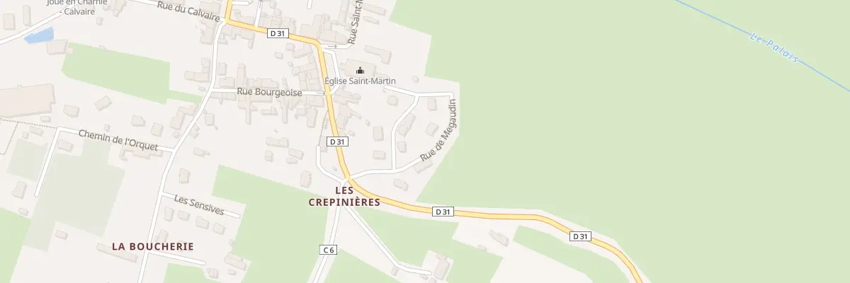Plan du 3 Rue du Megaudin à Joué-en-Charnie