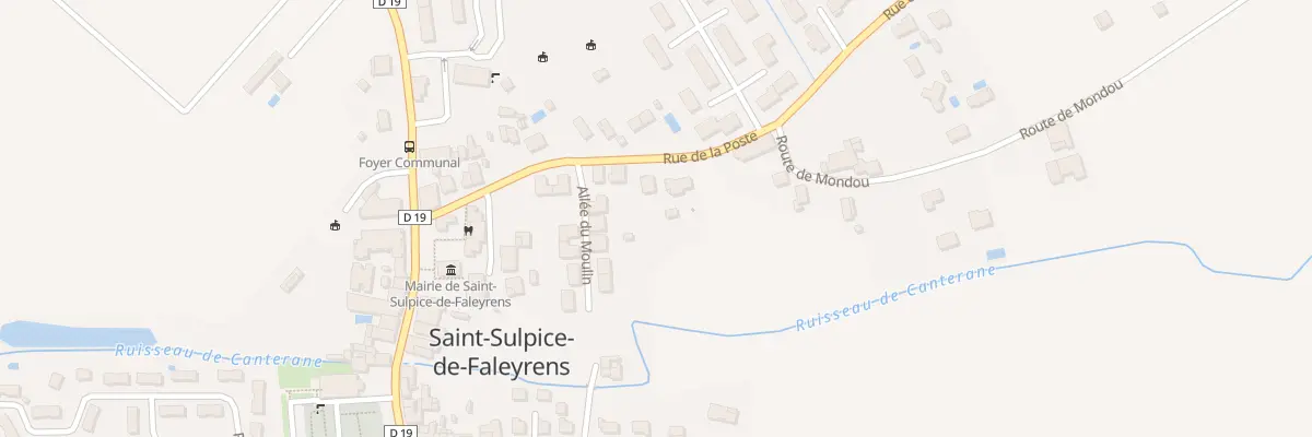Plan du 6 Rue de la Poste à Saint-Sulpice-de-Faleyrens