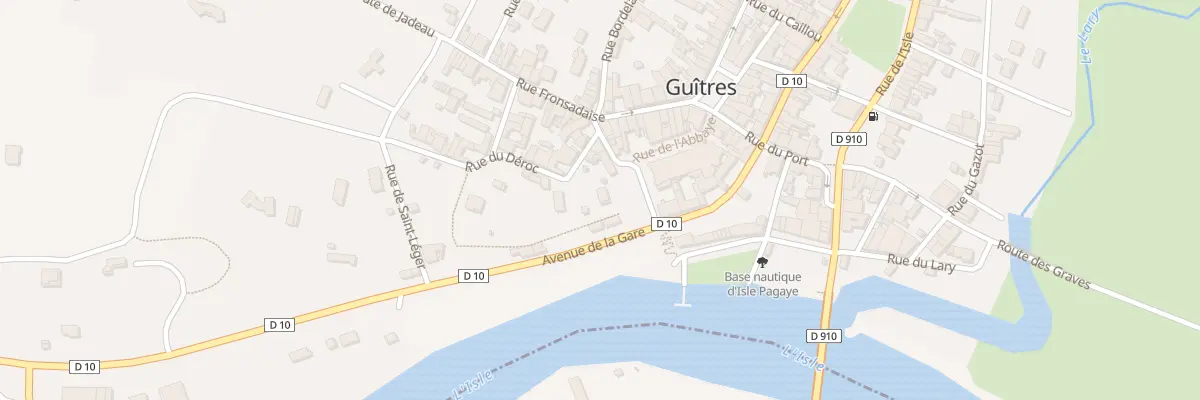 Plan du 2 All de l’Abbaye à Guîtres
