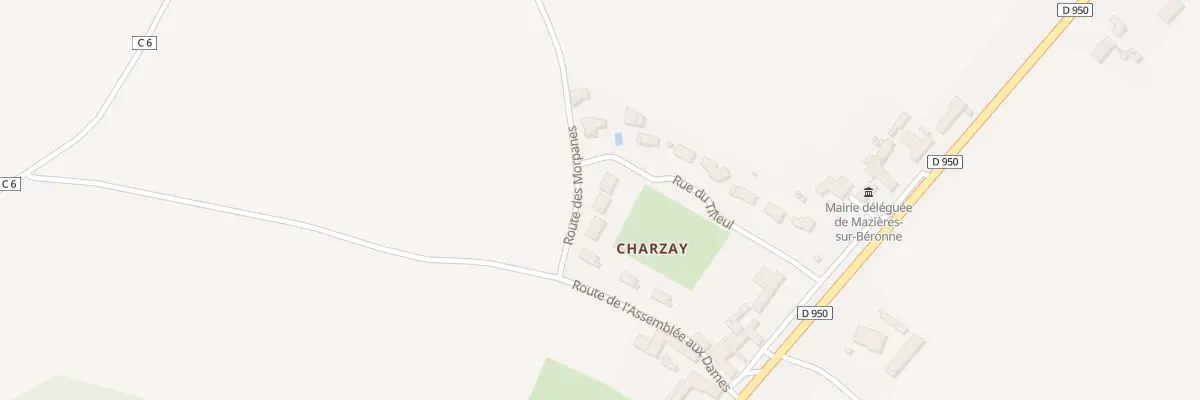 Plan du 4 Rte des Morpanes Charzay à Melle