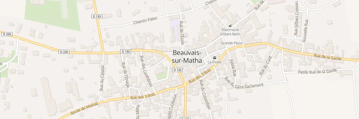 Plan du 17 Rue de la Chape à Beauvais-sur-Matha