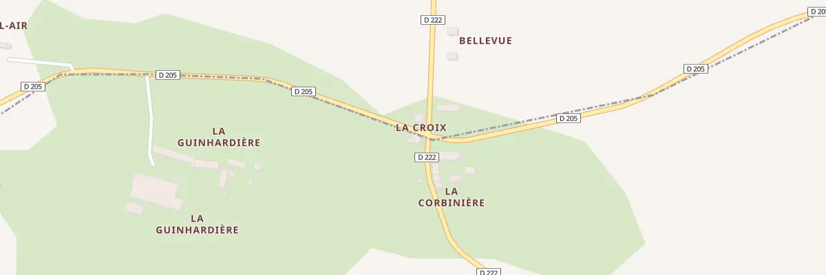 Plan du 1 La Corbiniere à Saint-Germain-de-Coulamer