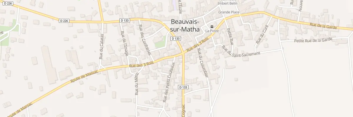 Plan du 1 Rue des Petits Couteaux à Beauvais-sur-Matha