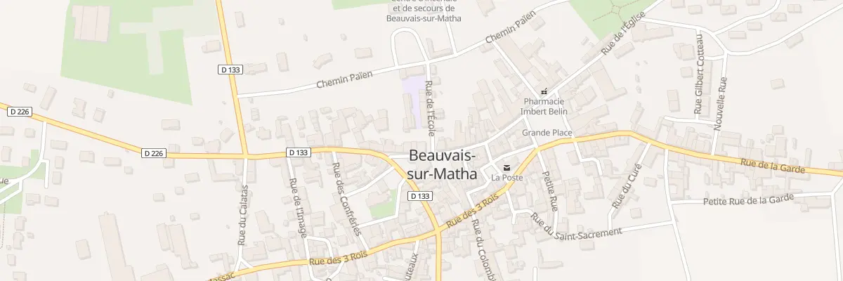 Plan du 22 Rue de la Chape à Beauvais-sur-Matha