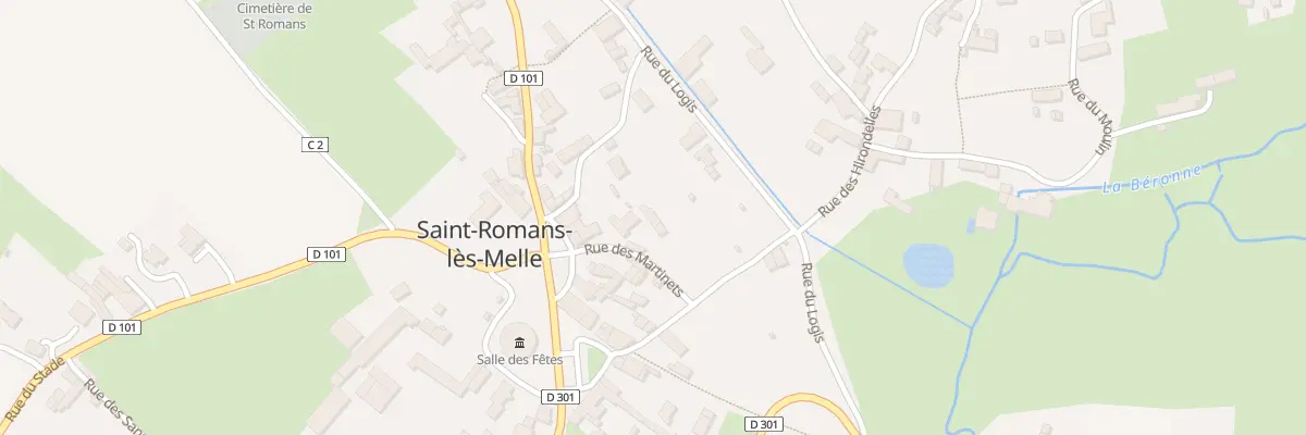 Plan du 7 Rue des Martinets à Saint-Romans-lès-Melle