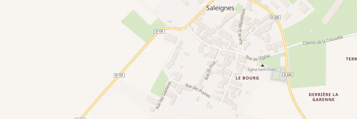 Plan du 3 Rue des Prairies à Saleignes