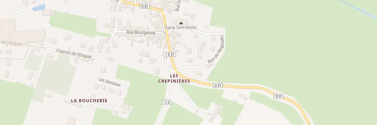 Plan du 1 Rue du Megaudin à Joué-en-Charnie