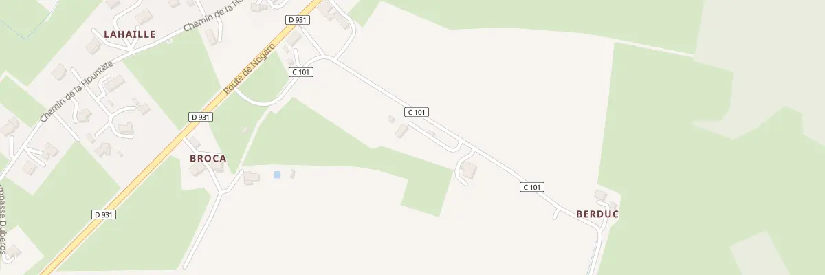 Plan du 4 Che de Berduc à Vergoignan