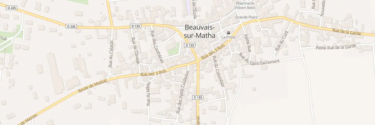 Plan du 22 Rue des Trois Rois à Beauvais-sur-Matha